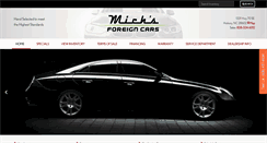 Desktop Screenshot of michsforeigncars.com