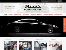 Tablet Screenshot of michsforeigncars.com